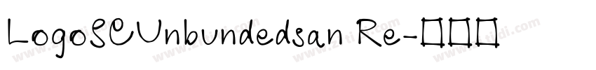 LogoSCUnbundedsan Re字体转换